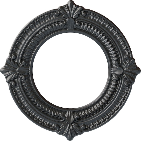Ekena Millwork Benson Ceiling Medallion (Fits Canopies up to 6 1/8"), 11 1/8"OD x 6 1/8"ID x 5/8"P, Pewter CM11BNPES - main